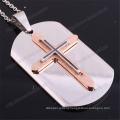 Creative New Europe Jesus Cross Necklace Hip-Hop Stainless Steel Pendant (IO-st240)